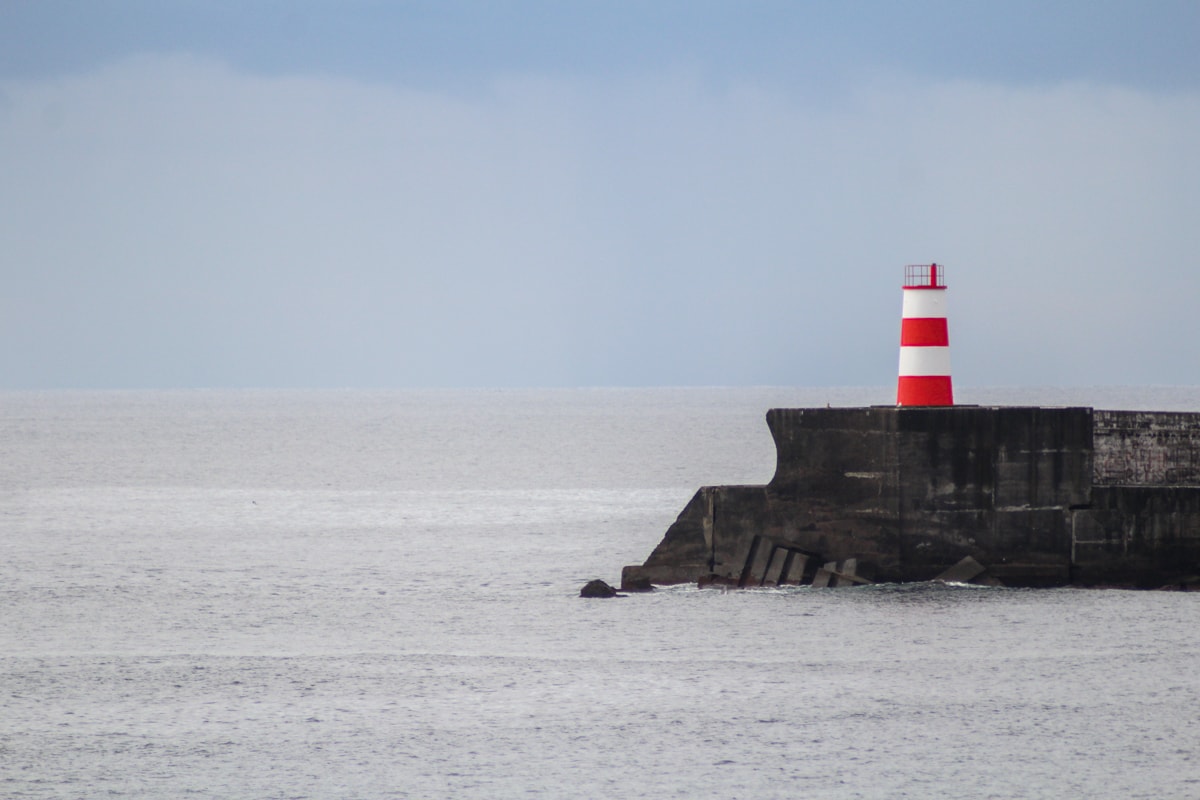 fyr nær ponta delgada azorene