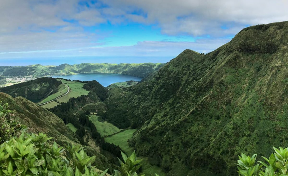 sete cidades na sao miguel na Azorach