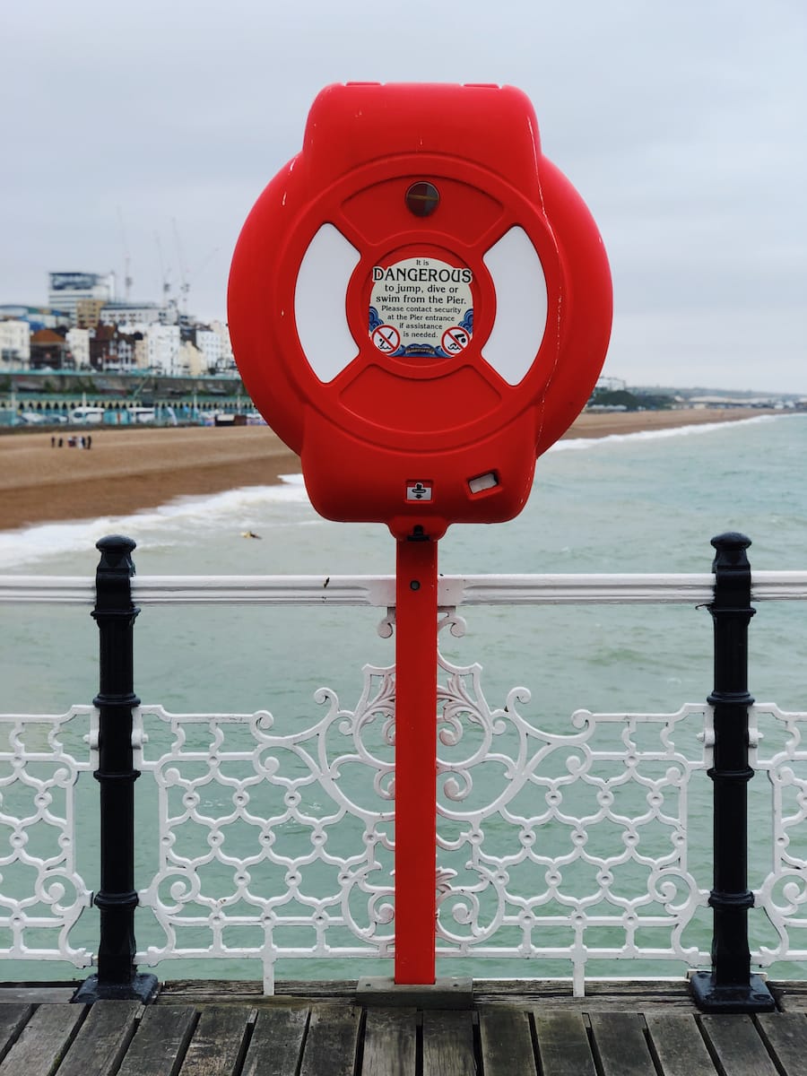 Sea front in Brighton, England