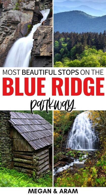 Are you taking a road trip on the Blue Ridge Parkway? This 7 day Blue Ridge Parkway itinerary has you covered - fantastic stops, tips, a map, and more! | Road trip Blue Ridge Parkway | Blue Ridge Parkway stops | Road trips USA | Road trips in North Carolina | North Carolina road trips | Best stops on the Blue Ridge Parkway | Blue Ridge Parkway map | Blue Ridge Parkway things to do | Blue Ridge Parkway hiking | Things to do in Asheville NC | Blue Ridge Parkway NC