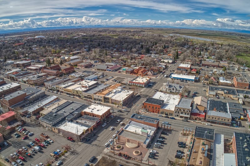 Aerial view of Alamosa