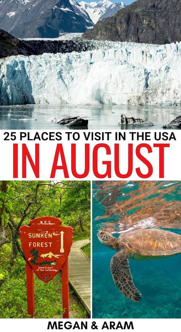 best state in usa to visit in august