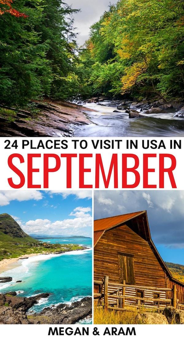 places to visit usa september