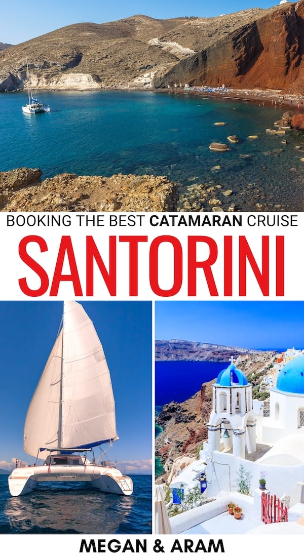 best catamaran cruise in santorini