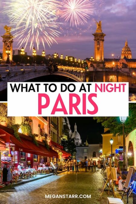 Are you looking for the best things to do in Paris at night? This guide will help you find the best Paris attractions, museums, restaurants, and landmarks to add to your evening itinerary! Save this Paris bucket list for later! | Paris things to do | What to do in Paris | Paris landmarks | Paris sightseeing | Paris museums | Paris restaurants | Paris travel guide | Paris itinerary | Paris after dark