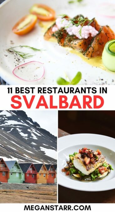 Looking for the best Longyearbyen restaurants? These are my favorite restaurants in Svalbard, including fine dining, cozy cafes, and delicious Arctic flavors! | Where to eat in Longyearbyen | Where to eat in Svalbard | Restaurants in Svalbard | Spitsbergen restaurants | Restaurants on Spitsbergen | Food in Svalbard | Longyearbyen restaurants | Cafes in Longyearbyen | Longyearbyen cafes | Svalbard cafes | Svalbard coffee shops